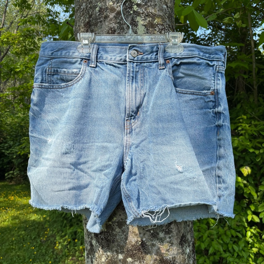 Old Navy Blue Jean Shorts Distressed Casual Fit
